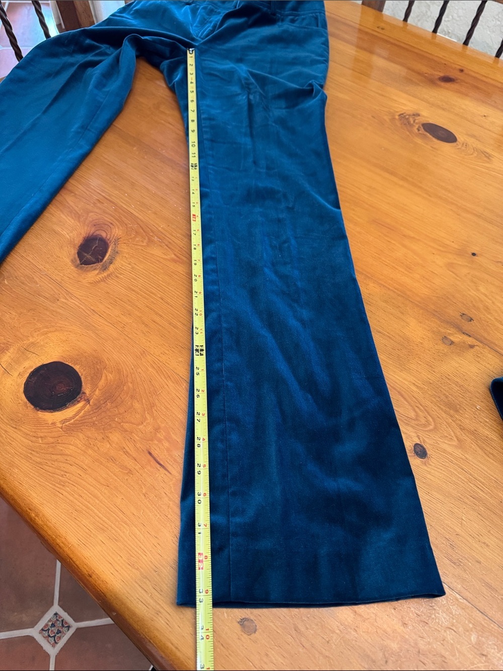 Cache Teal Velvet Blazer and Pants Set - Picture 13 of 13